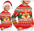 Jersey Navidad Reno Merry Christmas rojo para niños