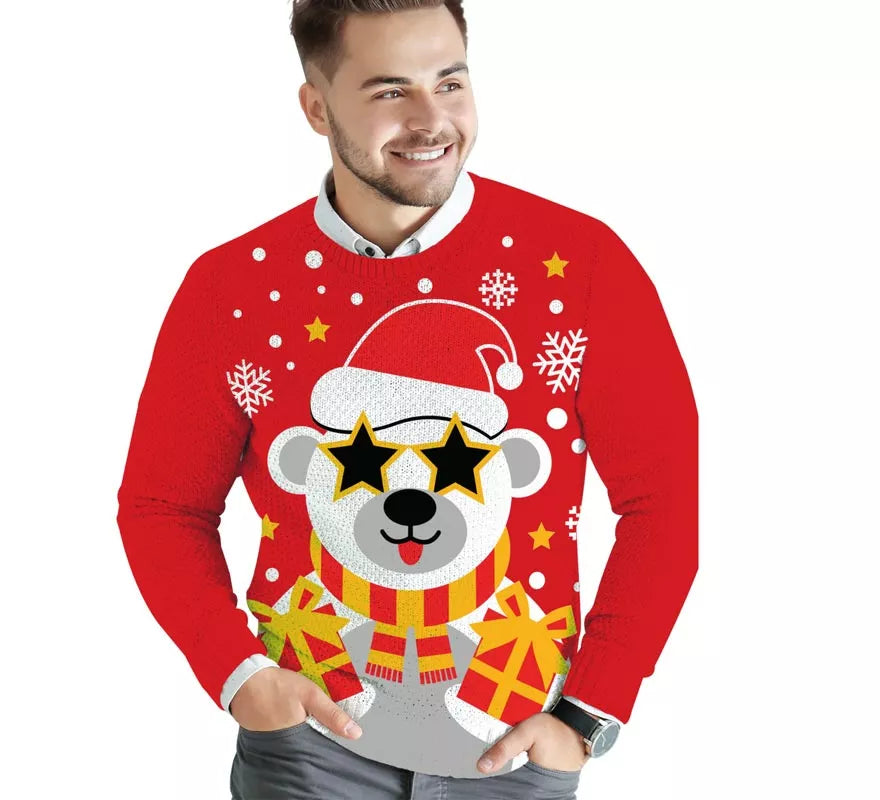 Translation missing: en.Jersey Navideño de Oso Polar para hombre