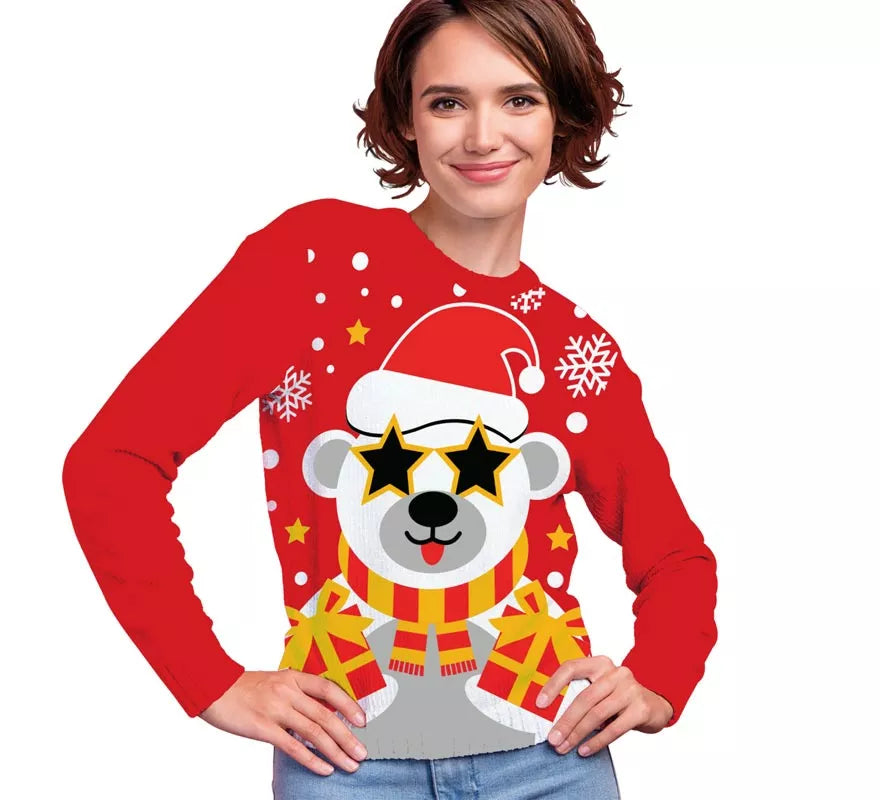 Translation missing: en.Jersey Navideño de Oso Polar para mujer