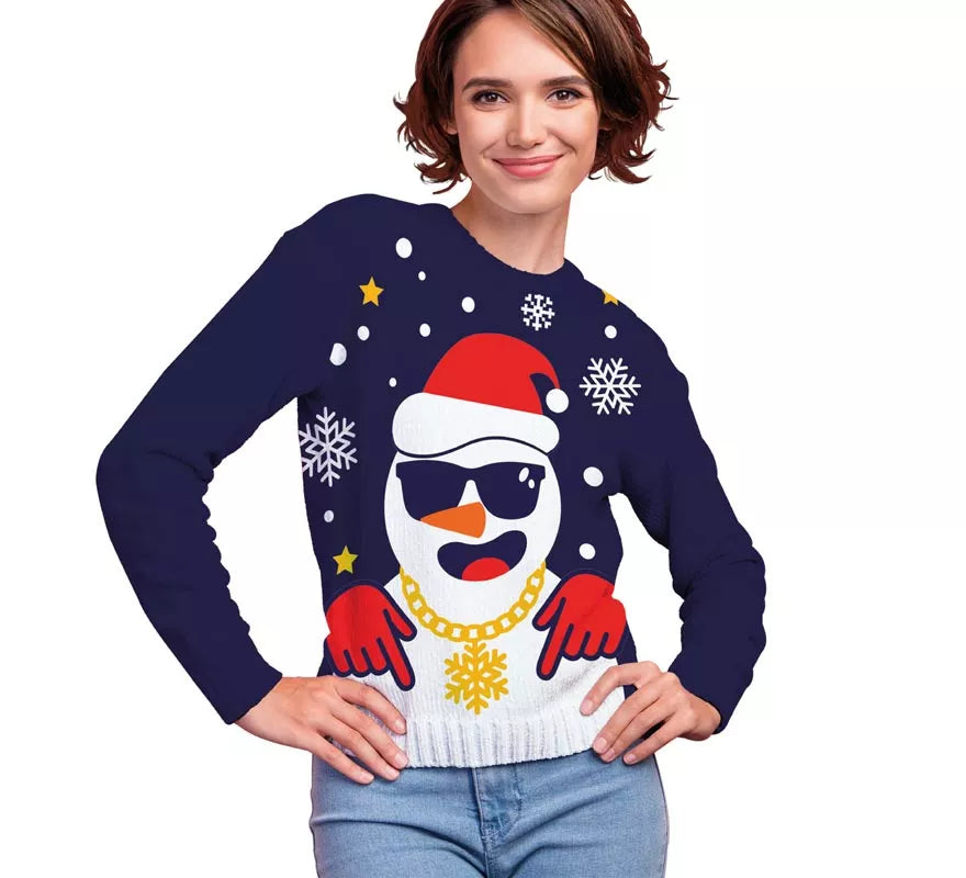 Translation missing: en.Jersey Navideño de Papá Noel Divertido para mujer