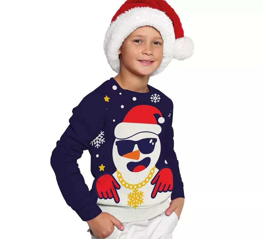 Translation missing: en.Jersey Navideño de Papá Noel Divertido para niños