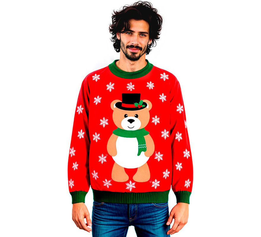 Translation missing: en.Jersey Navideño Osito para adulto
