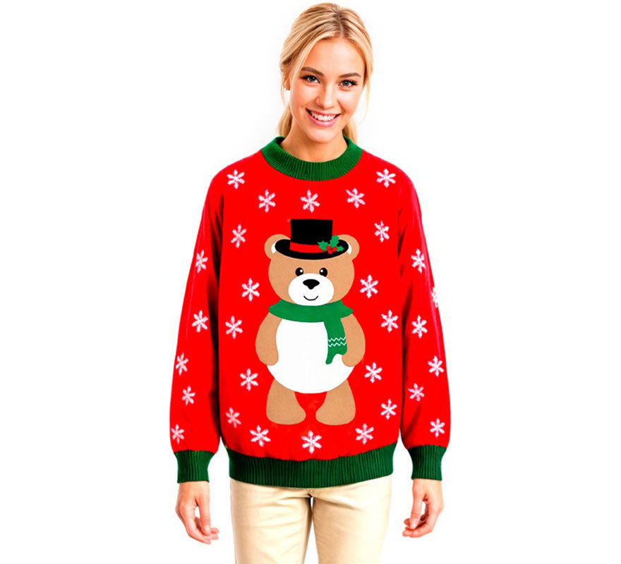 Translation missing: en.Jersey Navideño Osito para adulto