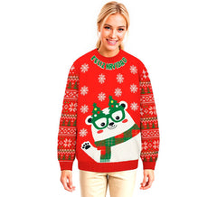 Adult Polar Bear Christmas Sweater