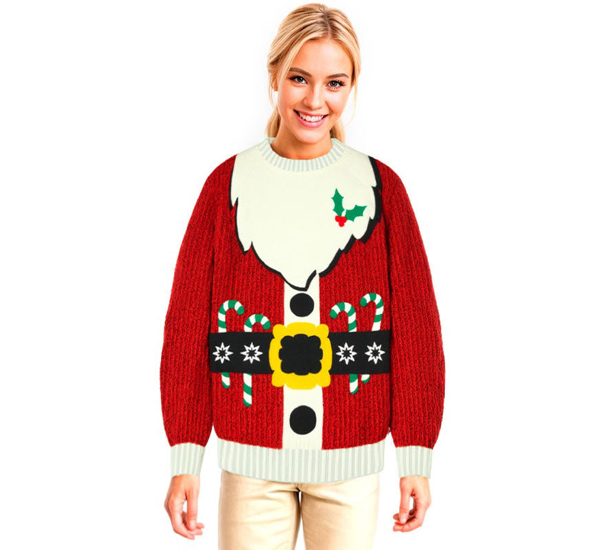 Translation missing: en.Jersey Navideño Papá Noel para adulto