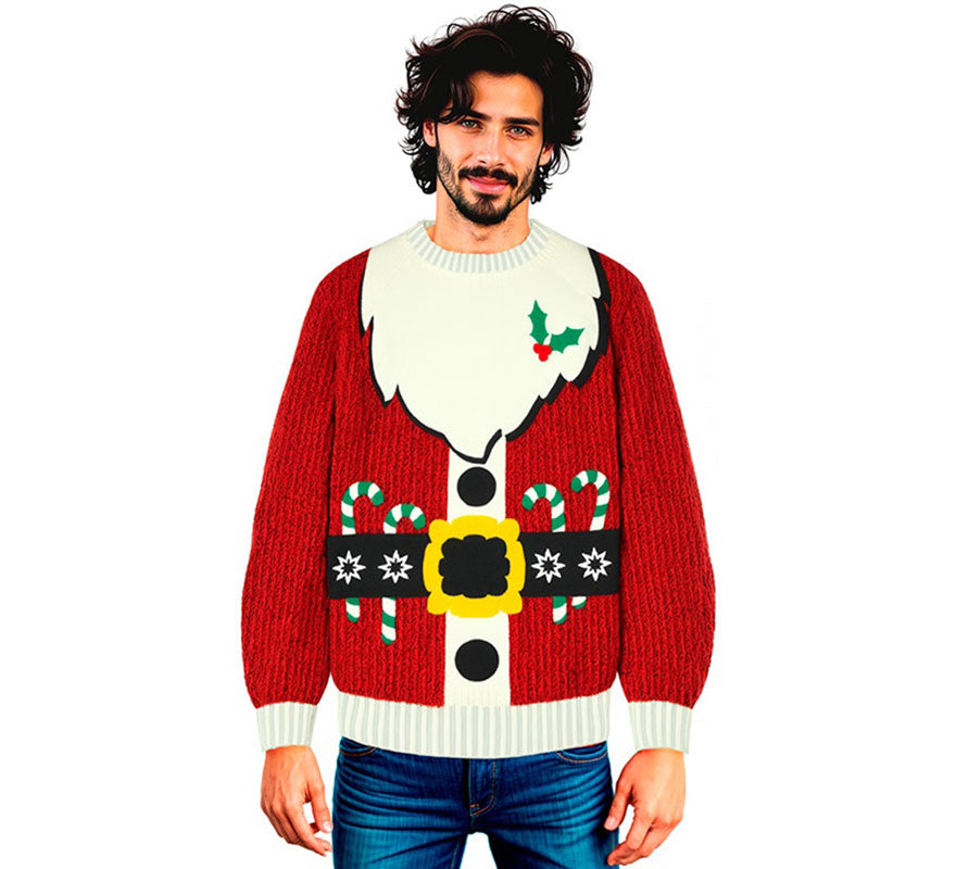 Translation missing: en.Jersey Navideño Papá Noel para adulto