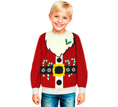 Christmas sweater with Santa Claus for children