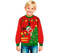 Jersey Navideño Renito con Luces para niños