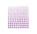 Joyas Adhesivas de Diamante brillo morado adulto