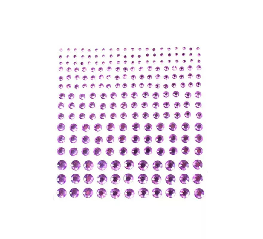 Translation missing: en.Joyas Adhesivas de Diamante brillo morado adulto