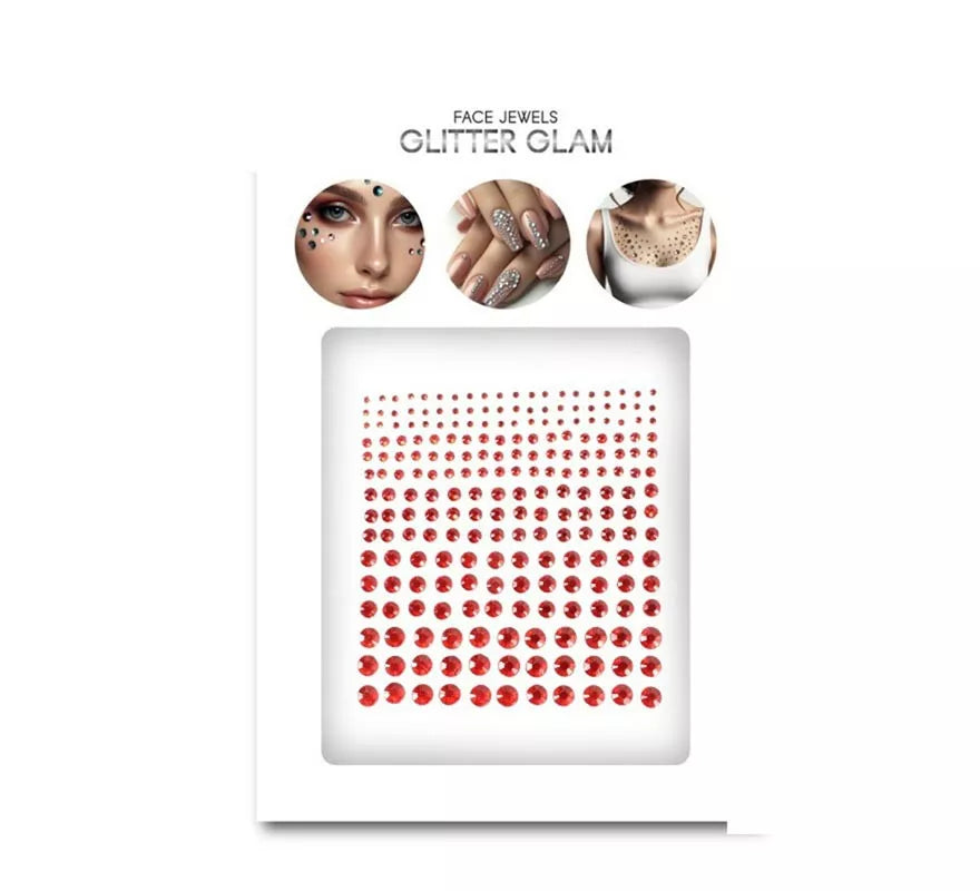 Translation missing: en.Joyas Adhesivas de Diamante brillo rojo adulto