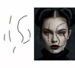 Adhesive Facial Jewelry Scars 13x15 cm