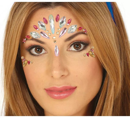 Joyas Faciales Adhesivas con Estrellas