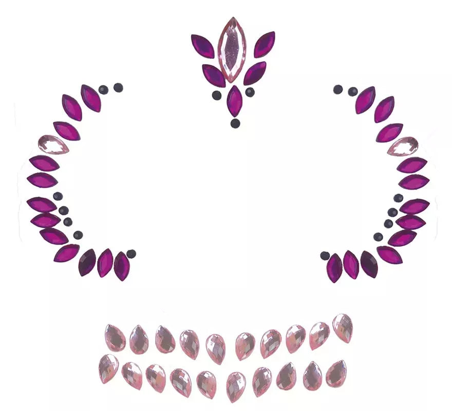 Translation missing: en.Joyas Faciales Adhesivas de Calavera Lila