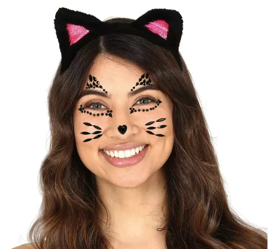 Joyas Faciales Adhesivas de Gatita