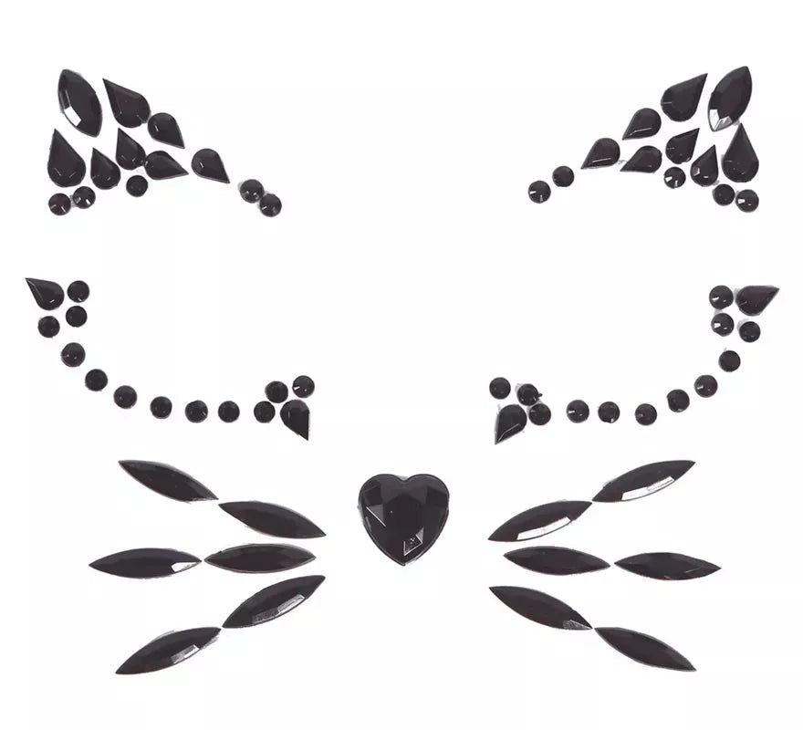 Joyas Faciales Adhesivas de Gatita