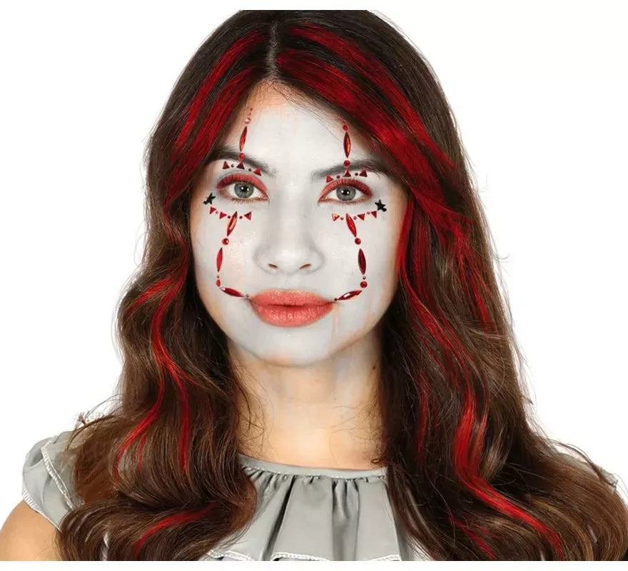 Joyas Faciales Adhesivas de Payaso