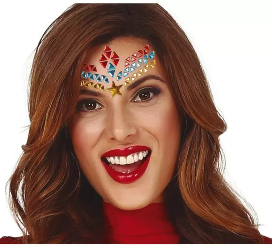 Joyas Faciales Adhesivas de Súper Heroína