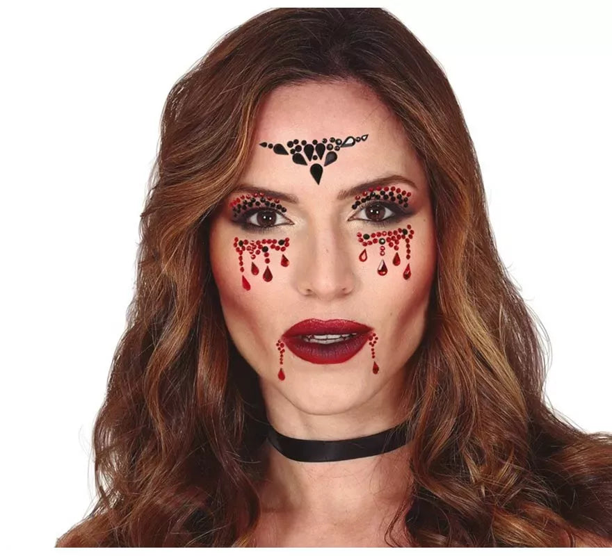 Joyas Faciales Adhesivas de Vampira
