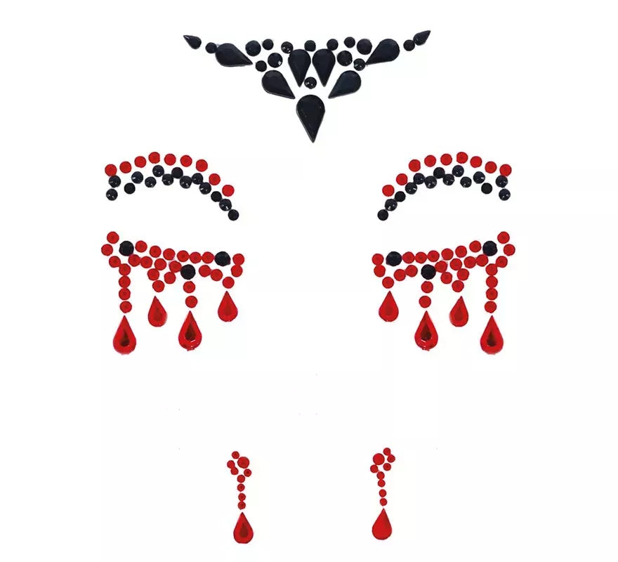 Joyas Faciales Adhesivas de Vampira