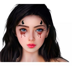 Adhesive Facial Jewels Adult Demon Gems