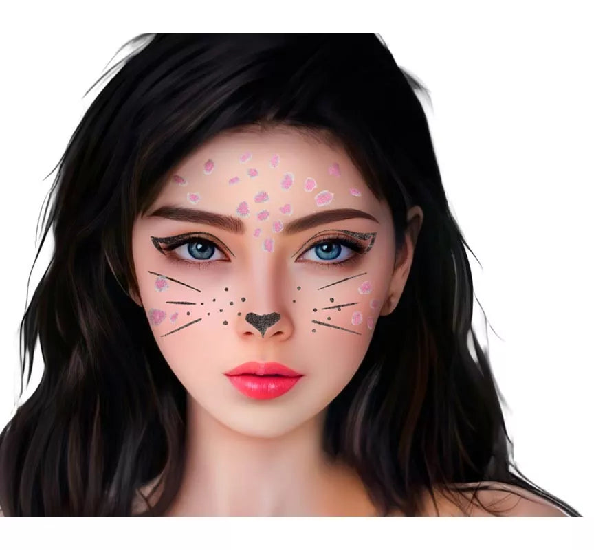 Translation missing: en.Joyas Faciales adhesivas Gemas Gato adulto