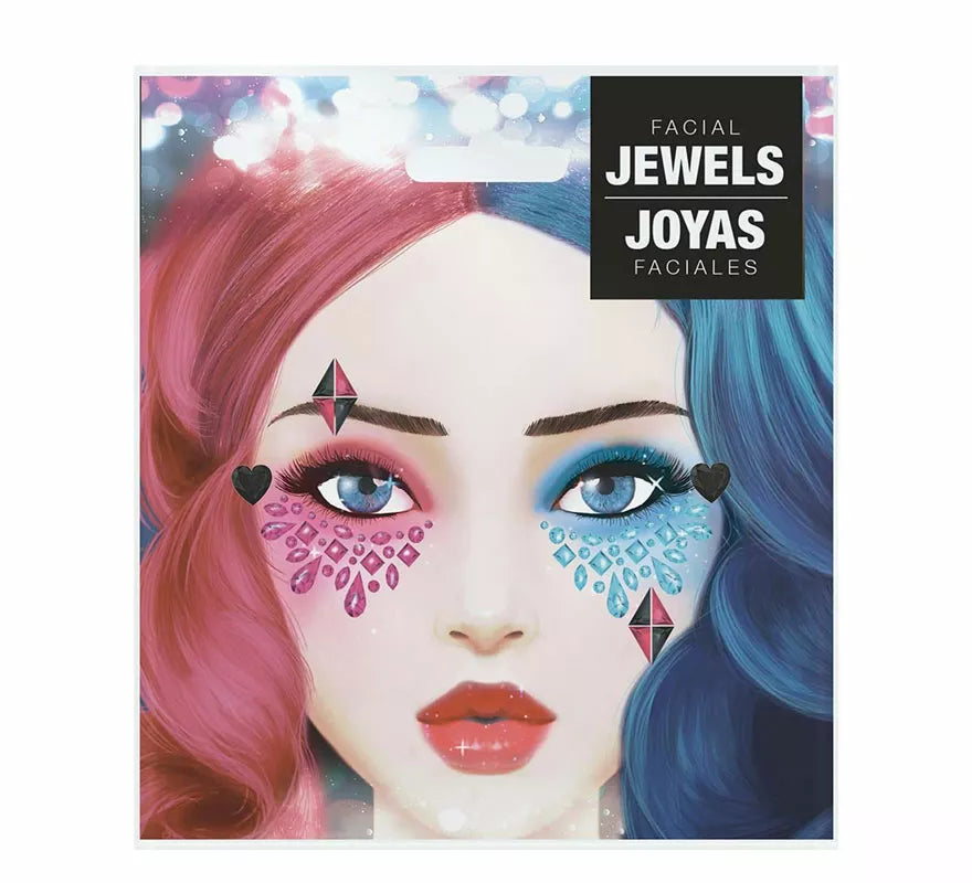 Joyas Faciales Arlequina Adhesivas