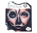 Joyas Faciales Calavera Gemas plateadas de Halloween adulto