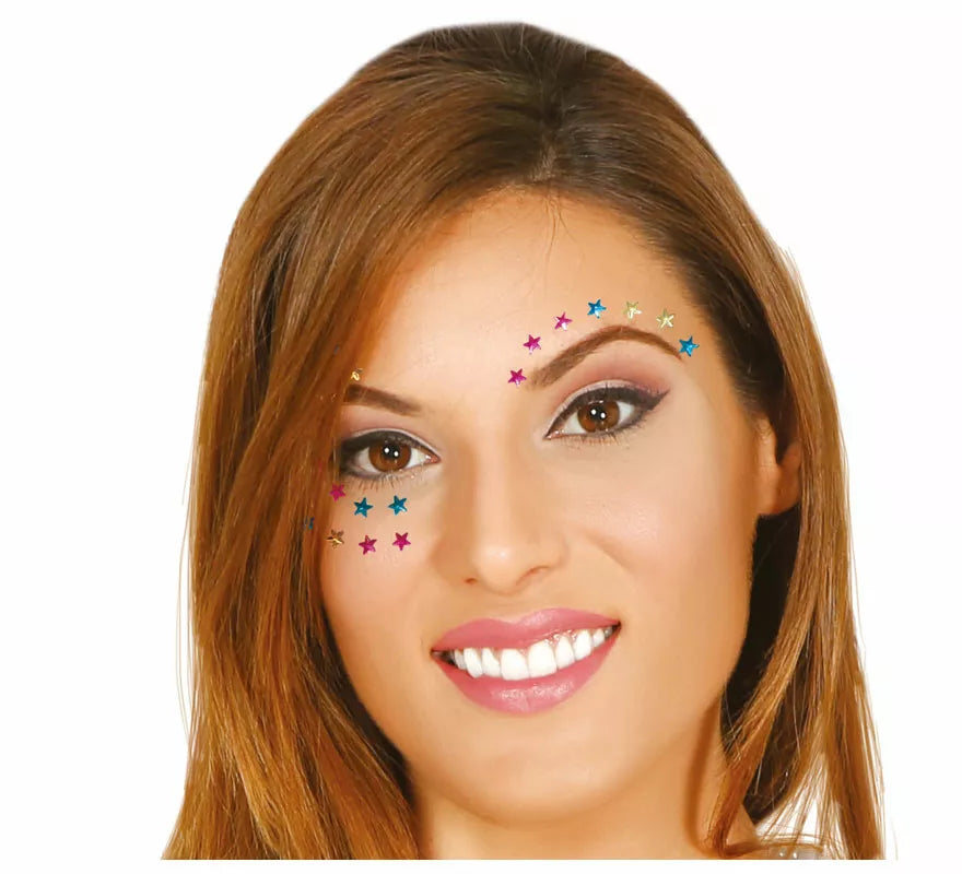 Joyas Faciales Estrellas Adhesivas