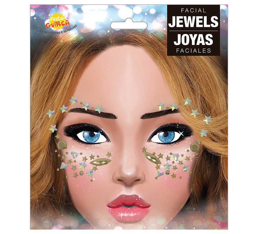 Joyas Faciales Estrellas Adhesivas