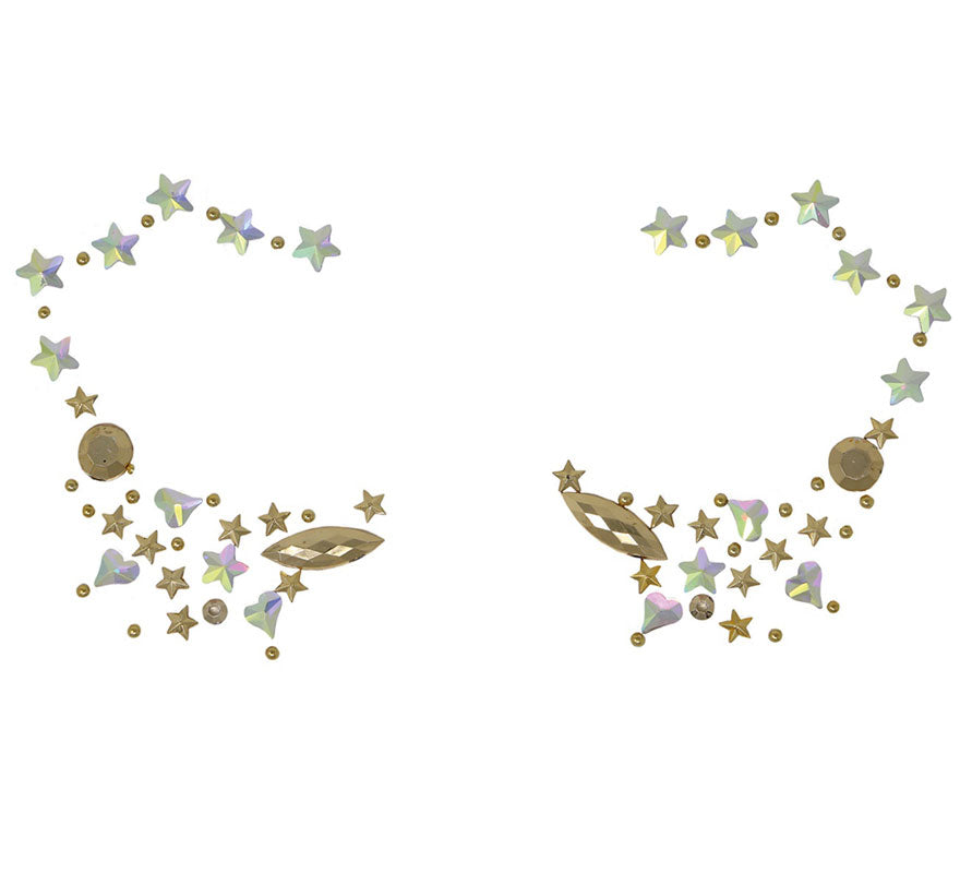 Joyas Faciales Estrellas Adhesivas