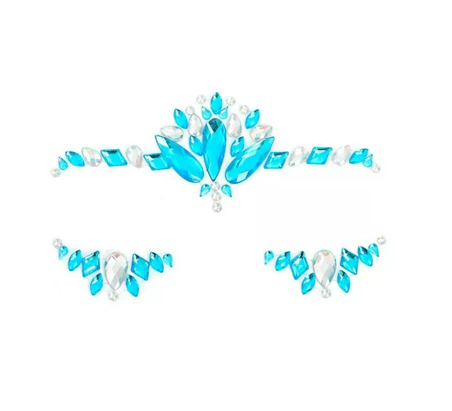 Translation missing: en.Joyas Faciales gotas azul mar y plateado