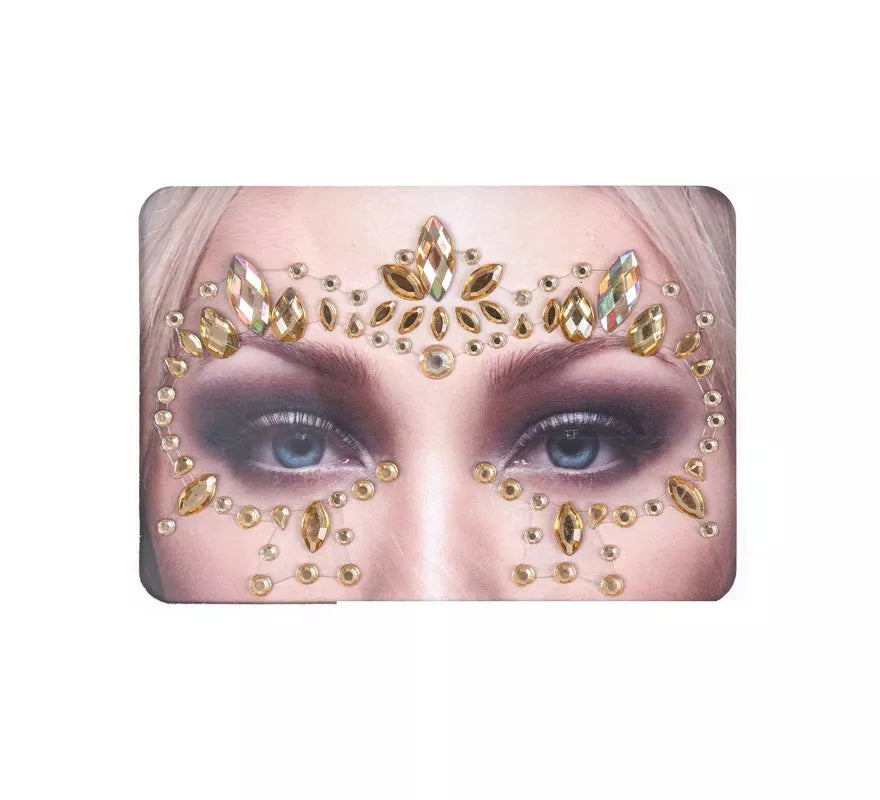 Joyas Faciales gotas doradas brillantes