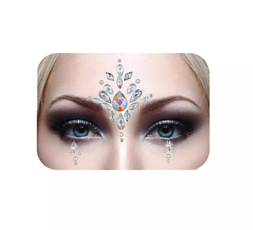 Translation missing: en.Joyas Faciales gotas plateadas brillantes