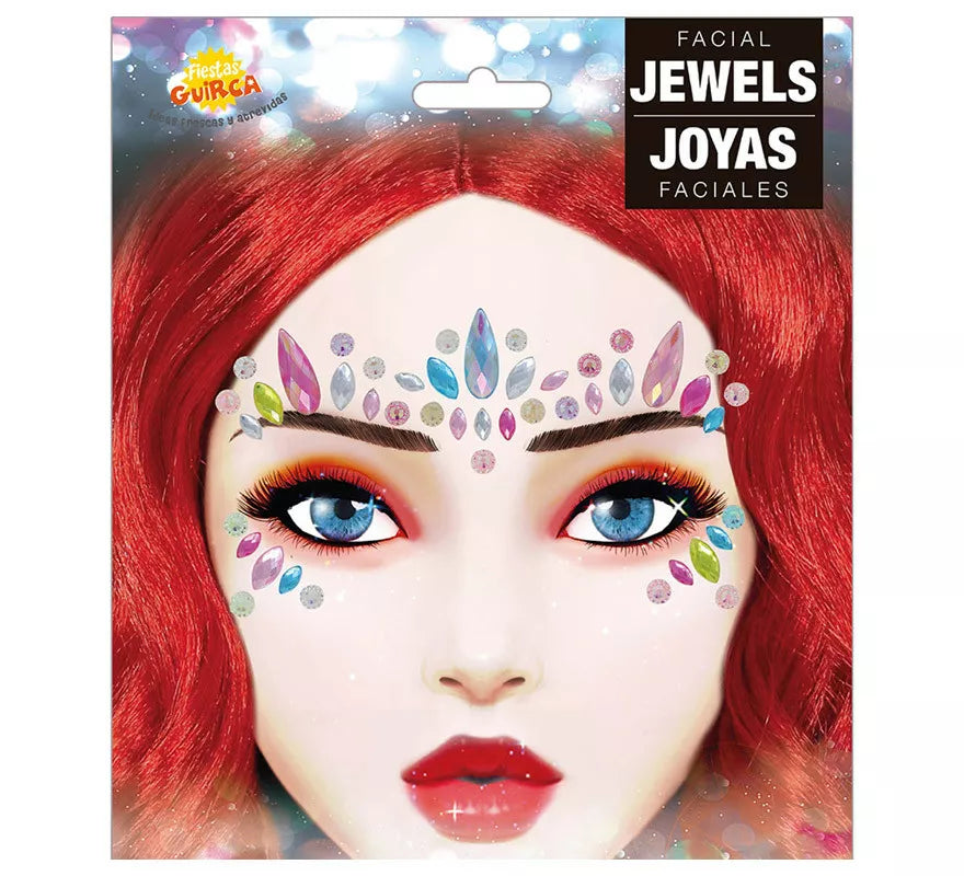 Joyas Faciales Multicolor Adhesivas