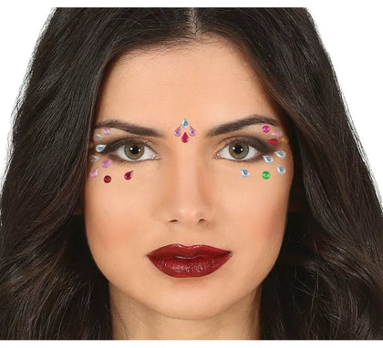Joyas Faciales para Ojos Gotas multicolor