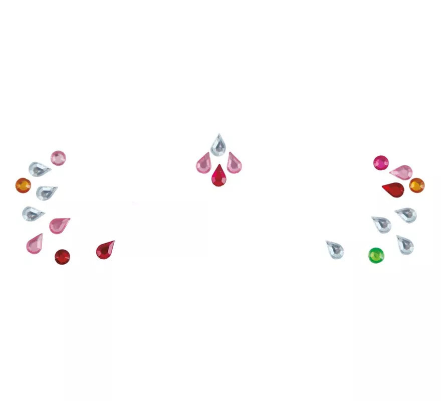 Joyas Faciales para Ojos Gotas multicolor