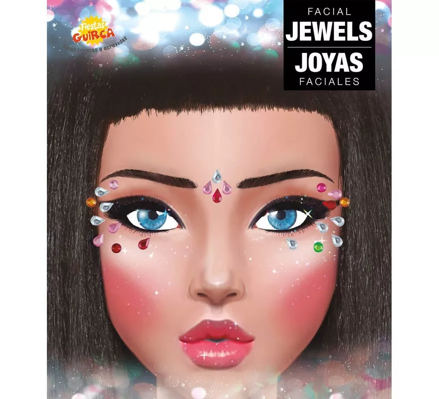 Joyas Faciales para Ojos Gotas multicolor