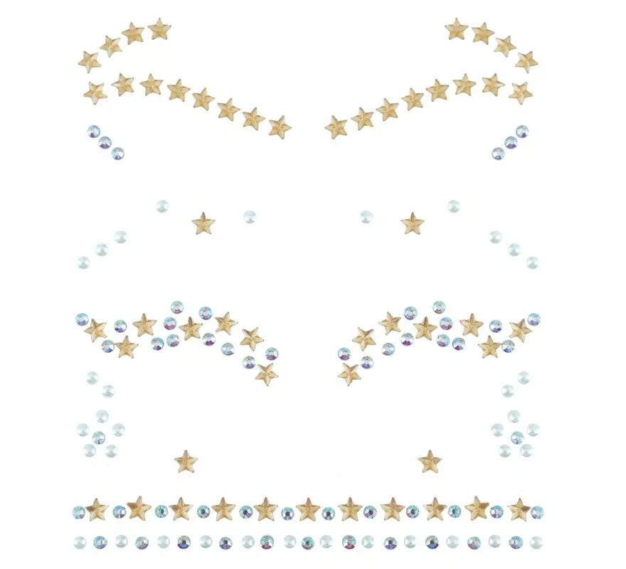 Translation missing: en.Joyas Faciales Pestañas y Cejas Estrellas doradas