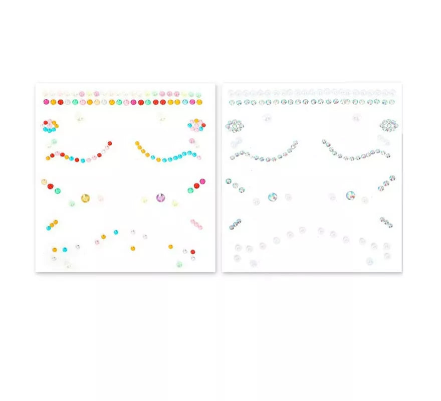 Joyas Faciales puntos con brillo colores surtidos