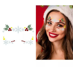 Xmas Facial Jewelry Christmas Snowflakes