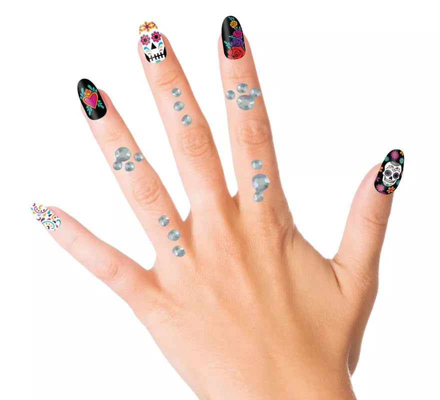 Translation missing: en.Joyas Faciales y Uñas plateado Diamantes elegantes