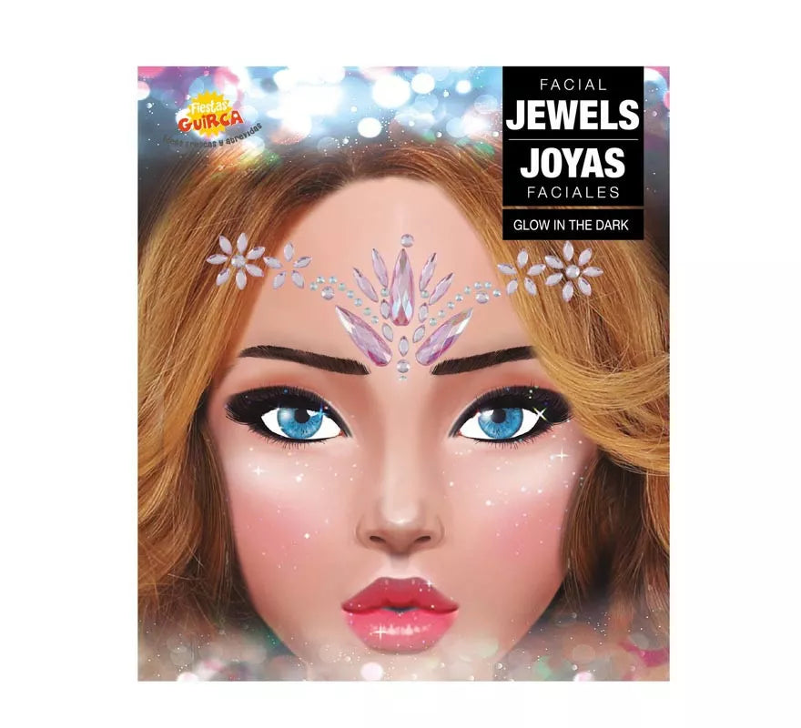 Joyas Faciales y Uñas rosa Diamantes elegantes
