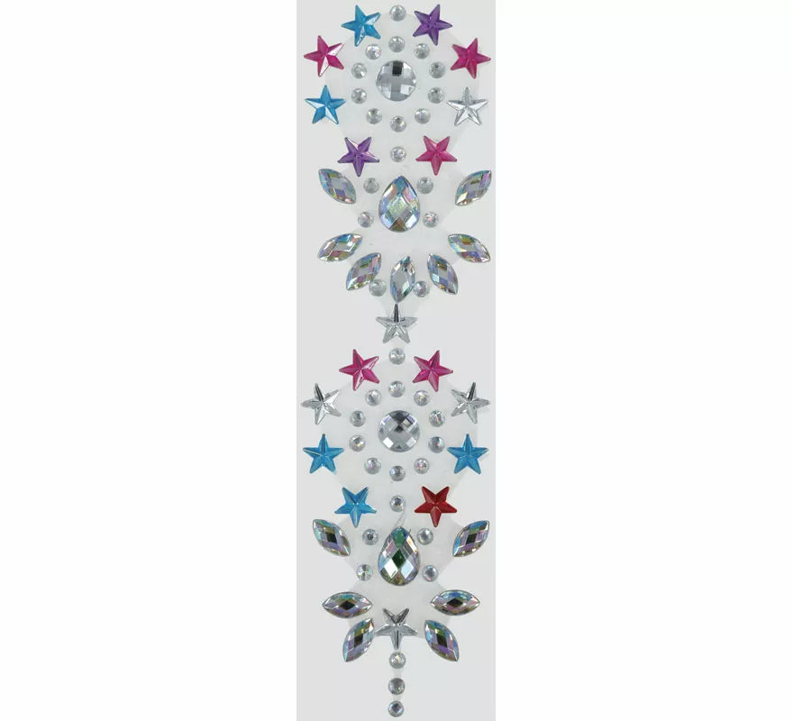 Joyas para el Cabello multicolor de 13x25 cm adulto