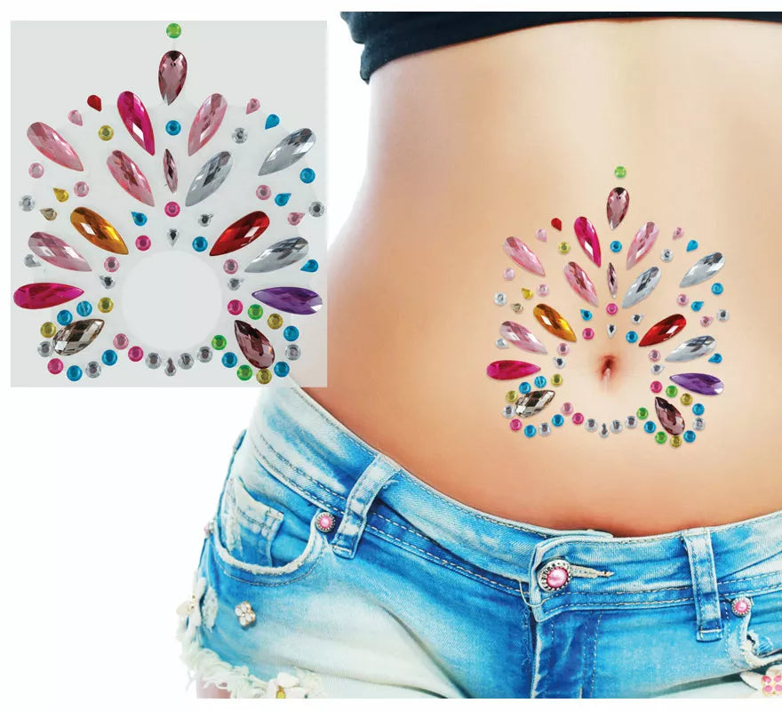 Translation missing: en.Joyas para el Ombligo multicolor de 12x20 cm adulto