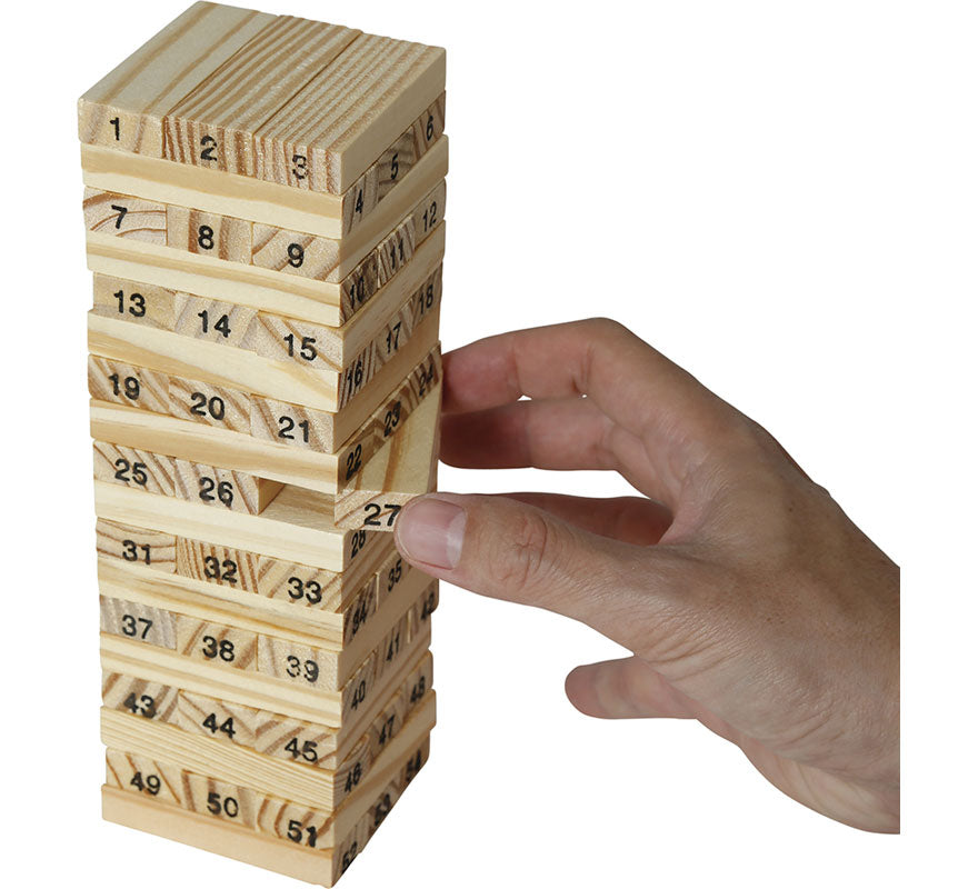 Juego de Equilibrio Bloques de madera y 4 Vasitos