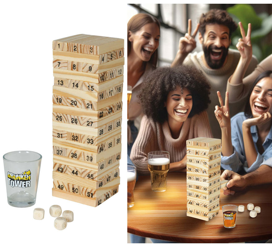 Translation missing: en.Juego de Equilibrio Bloques de madera y 4 Vasitos
