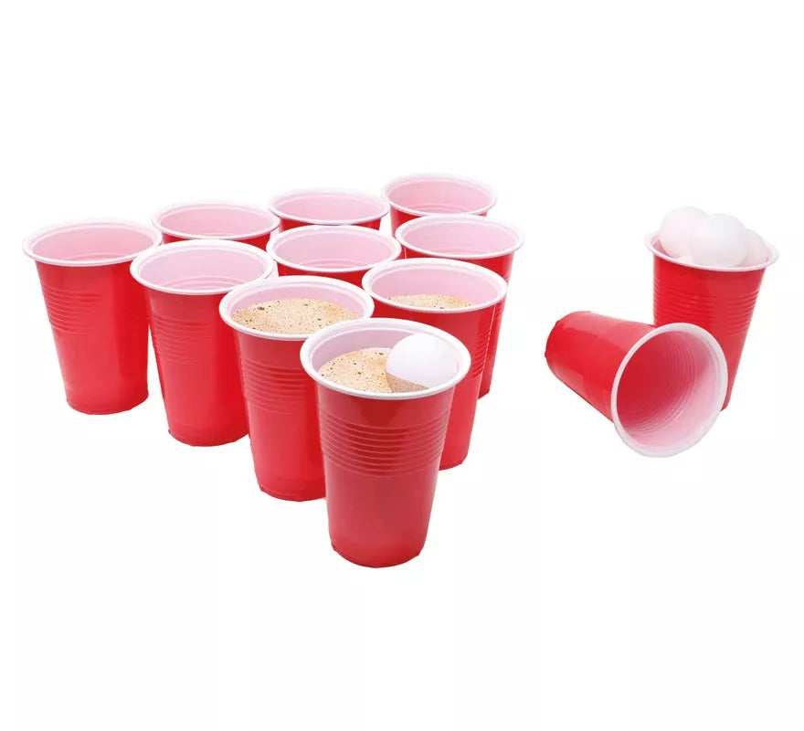 Juego de La Cerveza: 12 Vasos y 15 Pelotas