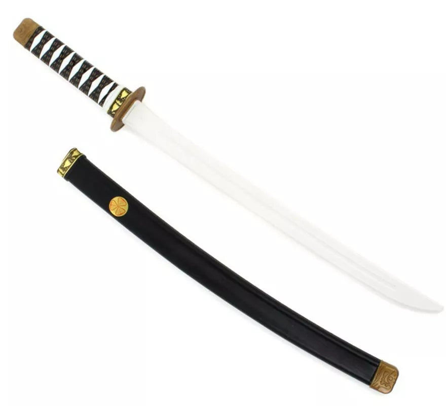 Translation missing: en.Katana Ninja blanca de juguete de 75 cm