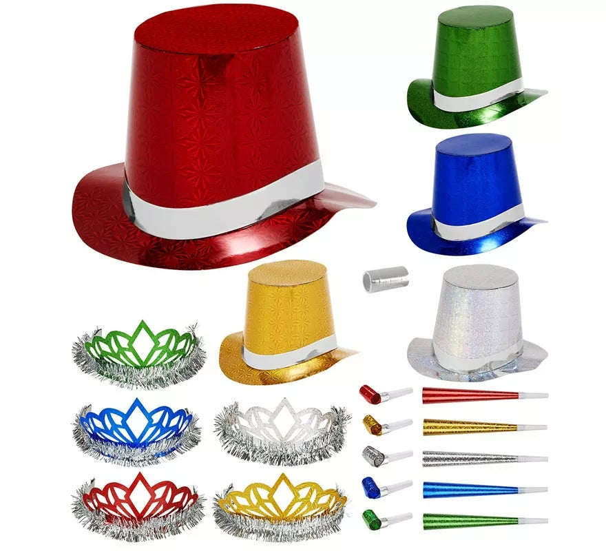 Kit 5 Cotillones Las Vegas Party Holográfico multicolor